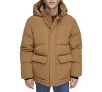 Levi's Herren Steppjacke Puffer Parka Jacke, Worker Brown, S