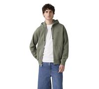 Levi's Herren Sweatjacke mit Kapuze, Relaxed Fit, Grün (Garment Dye Kambaba), L