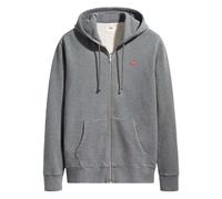 Levi's Herren Sweatjacke mit Kapuze - "The Original Housemark Zip Up", Baumwolle Grau L