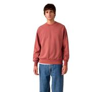 Levi's® Sweatshirt mit Logo-Stitching und Rundhalsausschnitt in Hellrot, Größe L