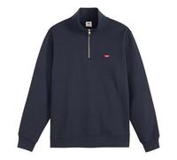 Levi's Herren Sweatshirt mit Zip-Kragen - Original Housemark 1/4 Zip, Stehkragen, Baumwolle Dunkelblau L