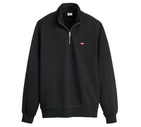 Sweatshirt LEVI'S "Sweatshirt ORIGINAL HM 1/4 ZIP 1er Pack", Herren, Gr. XXL, blau (schwarz), Obermaterial: 100% Baumwolle CO., Sweatshirts Sweatshirt (73584662-XXL) schwarz