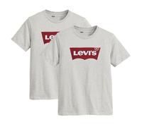 Levi's Herren T-Shirt 2er Pack - "Graphic Set-In Neck", Rundhals, Baumwolle Grau M