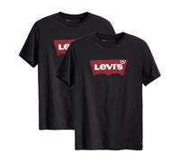 LEVIS Levi's Herren T-Shirt 2er Pack - "Graphic Set-In Neck", Rundhals, Baumwolle (TB_17783-2P) XL Schwarz