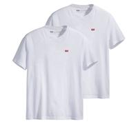 Levi's Herren T-Shirt 2er Pack - "Original Housemark Tee", Rundhals, Baumwolle Weiß XL