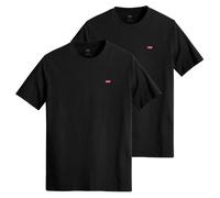 Levi's Herren T-Shirt 2er Pack - "Original Housemark Tee", Rundhals, Baumwolle XL Schwarz