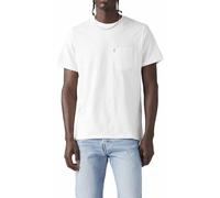 Levi's Herren T-Shirt Classic Pocket mit Brusttasche, Standard Fit, Weiß (White + Slub), XS