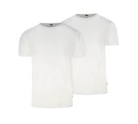 Levi's Herren T-Shirts, 2er Pack - Solid Crew 2P, Rundhals, Cotton Stretch XL Weiß