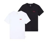 Levi's Herren T-Shirts, 2er Pack - "The Graphic Tee - 2 Pack", Rundhals, Baumwolle Schwarz/Weiß 2XL
