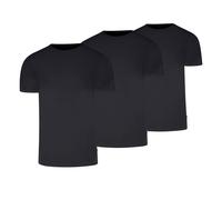 Levi's Herren T-Shirts, 3er Pack - Solid Crew 3P, Rundhals, Cotton Stretch, ECOM Schwarz M