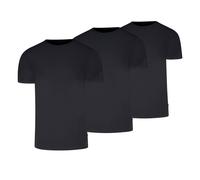 Levi's Herren T-Shirts, 3er Pack - Solid Crew 3P, Rundhals, Cotton Stretch, ECOM Schwarz M