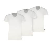 Levi's Herren T-Shirts, 3er Pack - Solid V-Neck 3P, V-Ausschnitt, Cotton Stretch, ECOM Weiß XL
