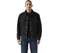 Kurzjacke LEVI'S "SHERPA", Herren, Gr. L, built to last sherpa, Denim/Jeans, Obermaterial: 100% Baumwolle, casual, Langarm 1-Knopf-Manschette mit Druckknopf, Jacken, mit Sherpa Fütterung (69648004-L) 