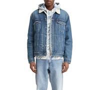 Levi's Jeansjacke TYPE 3 SHERPA TRUCKER, mit Fellimitat M blau Herren Übergangsjacken Jacken Mäntel M blau, ausgewaschen