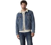 Kurzjacke LEVI'S "SHERPA", Herren, Gr. M, in the morning sherp, Denim/Jeans, Obermaterial: 100% Baumwolle, 1-Knopf-Manschette mit Druckknopf, Jacken, mit Sherpa Fütterung (70968308-M) in the morning s