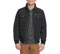 Levi's Herren Utility-Bomber Stehkragen Jacke, Schwarz, XXL