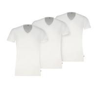 Levi's Herren T-Shirts, 3er Pack - Solid V-Neck 3P, V-Ausschnitt, Cotton Stretch, ECOM Weiß XL