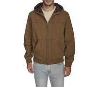 Levi's Herren Workwear Cotton Canvas Hoody Bomber Jacket (Regular & Big & Tall Sizes) Bomberjacke mit Kapuze aus gewaschener Baumwolle, Braun, leicht, M