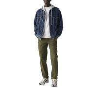 Chinohose LEVI'S "LV Hose XX CHINO AUTHENTIC RLX", Herren, Gr. 34, Länge 34, olive night auth twill gd, Web, Obermaterial: 100% Baumwolle, unifarben, bequem knöchellang, Hosen Chinohose, bequeme Passf