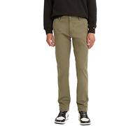 Chinohose LEVI'S "Chino Taper", Damen, Gr. 32, Länge 34, grün (bunker olive shady g), Web, Obermaterial: 98% Baumwolle, 2% Elasthan, gerade, unten schmal knöchellang, Hosen Chinohose, mit optimalem St