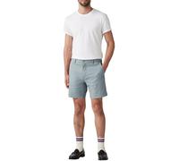 Chinoshorts LEVI'S "XX CHINO SHORT II", Herren, Gr. 31, N-Gr, blau (steam blau), Web, Obermaterial: 70% Baumwolle, 28% Leinen, 2% Elasthan, casual, normal knieumspielend, Hosen, mit Logobadge (2125062