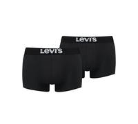 Levi's Levis Herren Trunk Boxershort 200SF - 2x2 Paar Shorts (4er Pack), Farbe:Jet black2, Bekleidungsgröße:L