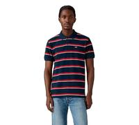 Poloshirt LEVI'S "HM POLO", Herren, Gr. XL, alden stripe navy bl, Piquu00e9, Obermaterial: 100% Baumwolle, Basic, normal, Kurzarm, Shirts (95789427-XL) alden stripe navy bl
