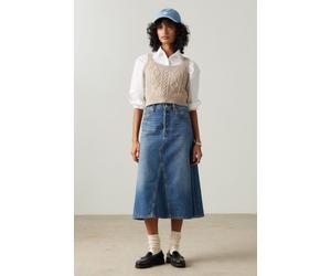 Levi's Hr A Line Decon Skirt Mid Morning Größe: W24 | Jeansröcke Outlet | Damen