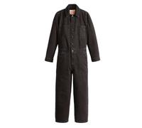 Levis - "Iconic" Jumpsuit für Damen, Mit Kragen, Denim, Weites Bein, Langärmlig (Schwarz) EU 36 / UK 8