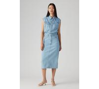 Jeanskleid LEVI'S "ICONIC SLEEVELESS DRESS", Damen, Gr. XS (34), N-Gr, wrapped in blau, Denim/Jeans, Obermaterial: 100% Baumwolle, casual, figurbetont ca. Mitte Wade, ohne Ärmel, Kleider (71152014-XS)