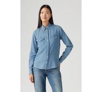 Levi's Iconic Western Linen+ Denim Shirt Größe: XS | Business hemden Outlet | Damen | Blau