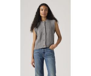 Levi's Ines Cable Sweater Vest Grey Größe: M | Strickpullover Outlet | Damen | Grau