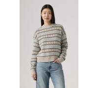 Levi's® Strickpullover aus Woll-Baumwoll-Mix Modell 'INES' in Beige, Größe M