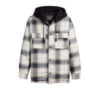 Levis - "Jack Worker" Hemdjacke mit Kapuze für Herren/Damen Unisex (Grau) L