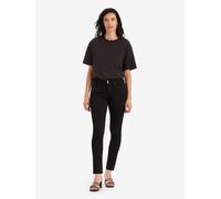 Levi's 711 Double Button Soft Black Größe: W25L32 | Skinny Pants Outlet | Damen | Schwarz