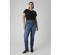 Straight-Jeans LEVI'S "724 High Rise Straight" Gr. 30, Länge 34, blau (mid indigo denim) Damen Jeans Gerade Bestseller (16117402-30)