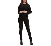 Levi's 711 Skinny Jeans in schwarzem Black W23 / L30 Slim Fit - die figurbetonte, enge Form