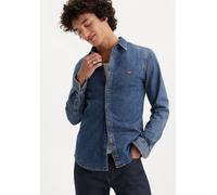 Jeanshemd LEVI'S "LS BATTERY HM SHIRT SLIM" Gr. M, N-Gr, blau (trinity medium wash) Herren Hemden Langarm aus pflegeleichtem Baumwollmix (63364927-M)