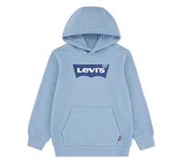 Kapuzensweatshirt LEVI'S KIDS "LVB BATWING PULLOVER HOODIE", Jungen, Gr. 12 (152), chambray blau levi's, Sweatware, Obermaterial: 60% Baumwolle, 40% Polyester, Basic schmal hüftlang, Rippbündchen, Swe