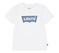 T-Shirt LEVI'S KIDS "BATWING TEE", Jungen, Gr. 18M (86), weiß (hellweiß), Single Jersey, Obermaterial: 60% Baumwolle, 40% Polyester, bedruckt, Basic schmal hüftlang, Rundhals, gerader Abschluss, Shirt