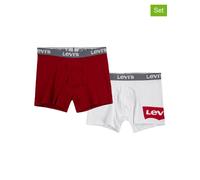 Levi's Kids 2er-Set: Boxershorts in Weiß - Größe 128-140 | Kinder Waesche