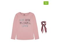 Levi's Kids 2tlg. Set: Longsleeve und Haargummi in Rosa - Größe 92 | Kinder Longsleeves