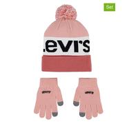 Levi's Kids 2tlg. Set: Mütze und Handschuhe in Rosa - 28% | Kindermuetzen