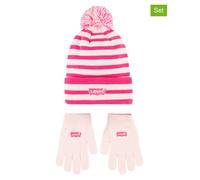Levi's Kids 2tlg. Set: Mütze und Handschuhe in Rosa - 60% | Kindermuetzen