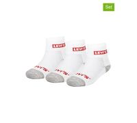 Levi's Kids 3er-Set: Socken in Weiß - Größe 110-122 | Kinder Socken Strumpfhosen