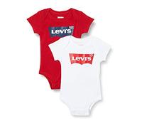 Levi´s ® Kids Batwing Short Sleeve Body 2 Units Rot,Weiß 6-12 Months Junge (Herstellerartikelnummer: NL0243-001-6-12M)