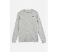 Langarmshirt LEVI'S KIDS "LVB LS GRAPHIC TEE SHIRT", Jungen, Gr. 6 (116), grau (grau heather), Single Jersey, Obermaterial: 60% Baumwolle, 40% Polyester, unifarben, regular fit normal, Rundhals, gerad