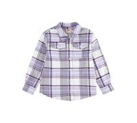 Hemdjacke LEVI'S KIDS "LVG OVERSIZED PLAID SHACKET", Mädchen, Gr. 14 (158), lila (heirloom lila), Fleece, Obermaterial: 100% Polyester, kariert, oversize normal, 1-Knopf-Manschette, Jacken, for Girls,