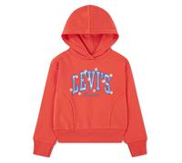Kapuzensweatshirt LEVI'S KIDS "LVG LOGO HOODIE", Mädchen, Gr. 14 (158), hot coral, Sweatware, Obermaterial: 60% Baumwolle, 40% Polyester, bestickt, lässig geschnitten hüftbedeckend, Rundhals, mit Schl