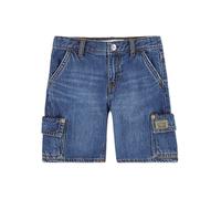 Cargoshorts LEVI'S KIDS "DENIM CARGO SHORTS", Mädchen, Gr. 10 (140), N-Gr, tumbleweed, Denim/Jeans, Obermaterial: 100% Baumwolle, unifarben, regular fit ca. Mitte Oberschenkel, Hosen, mit Cargo Tasche